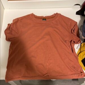 Casual Orange Women's Top